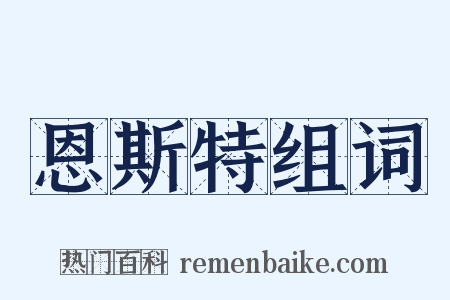 恩斯特组词是什么意思的图片